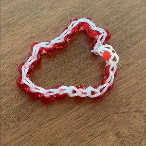 Rubber band bracelet.